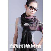 ladies' printed fashion wool scarf